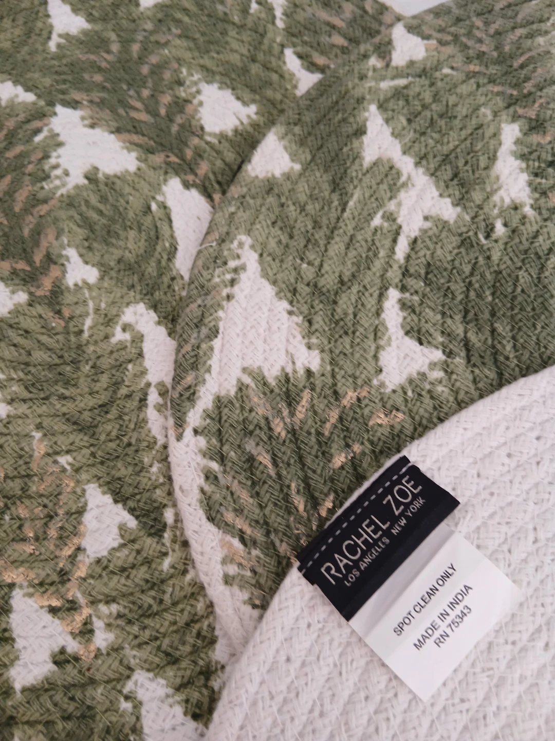 Rachel Zoe Placemats Set of 4 - Green Fern Pattern - photo 4