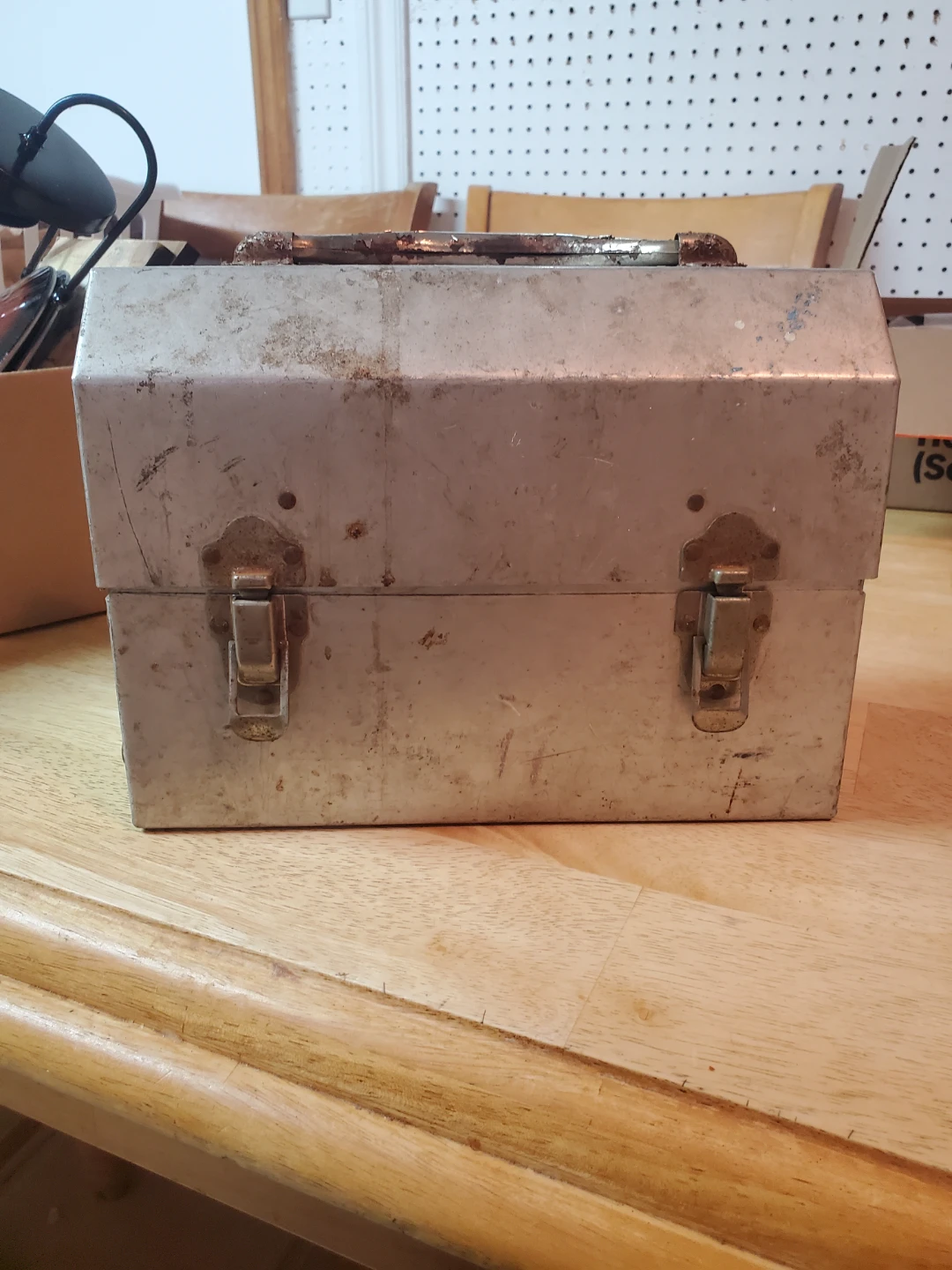 Vintage Metal Lunch Box / Tool Box