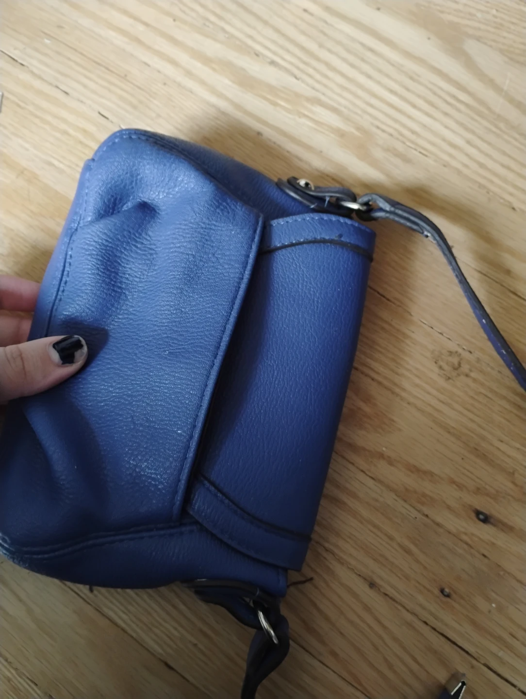 Nicole Lee Blue Leather Crossbody Bag - photo 2