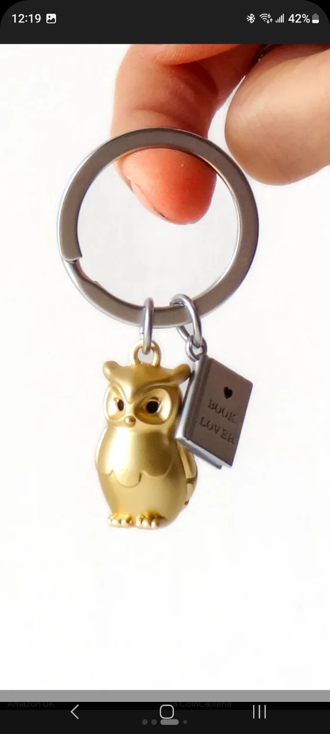 New Owl "Book Lover" Keychain - photo 5