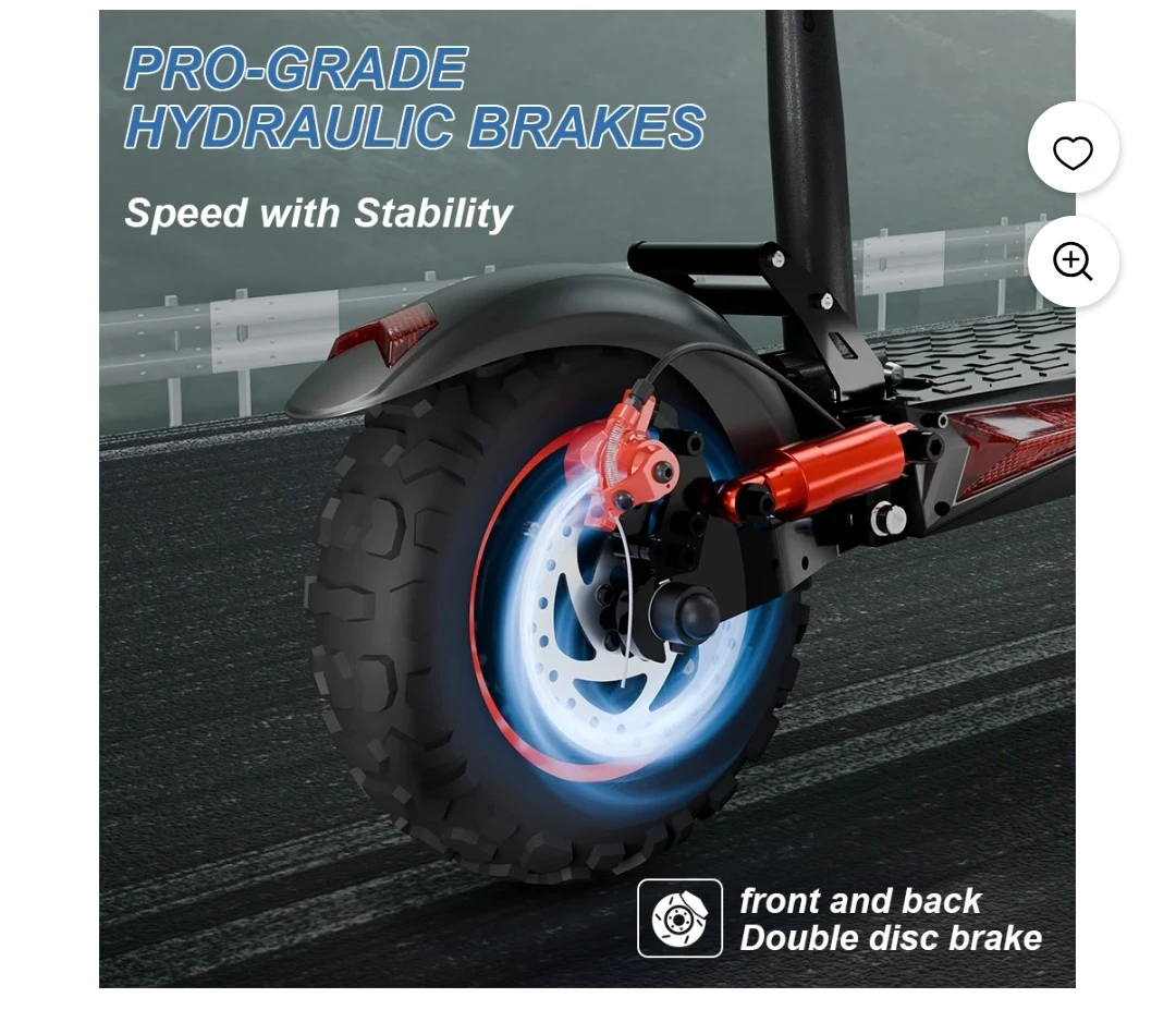 Electric Scooter with Dual Headlights and Seat - photo 3
