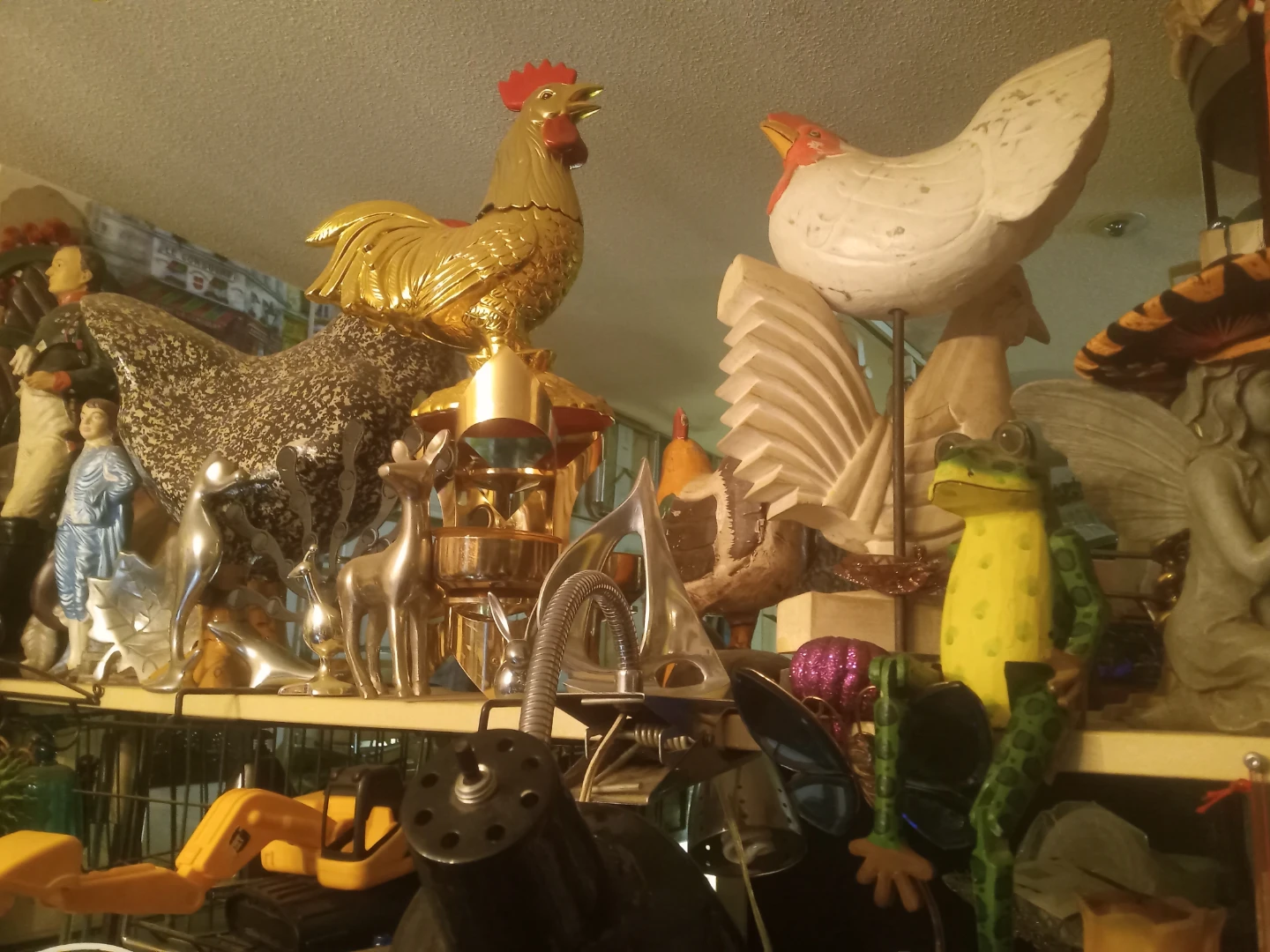 Decorative Chicken and Rooster Figurines