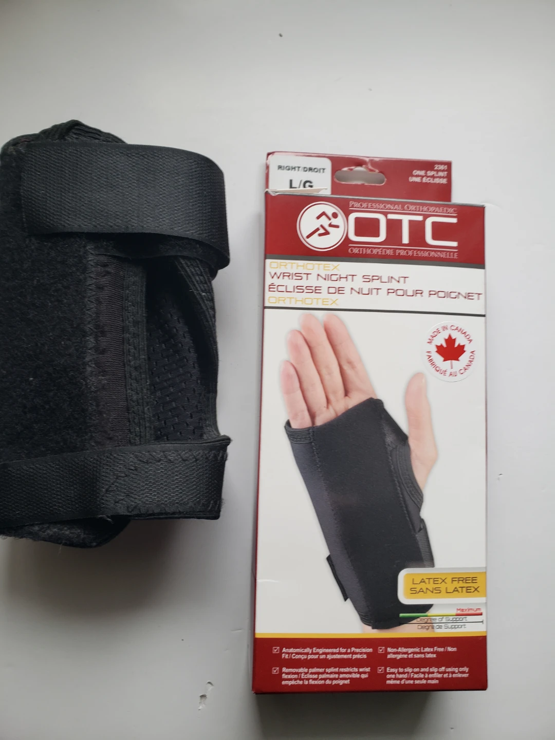 OTC Wrist Night Splint right