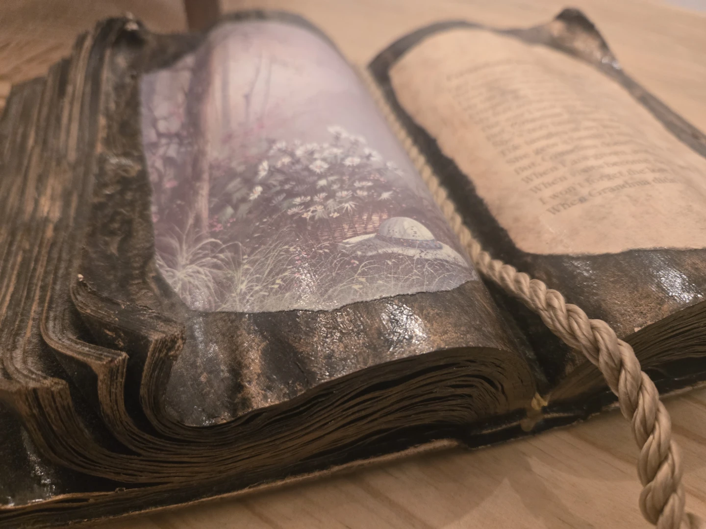 Decorative Wooden "Grandma Doesn't Care" Book with Poem - photo 2