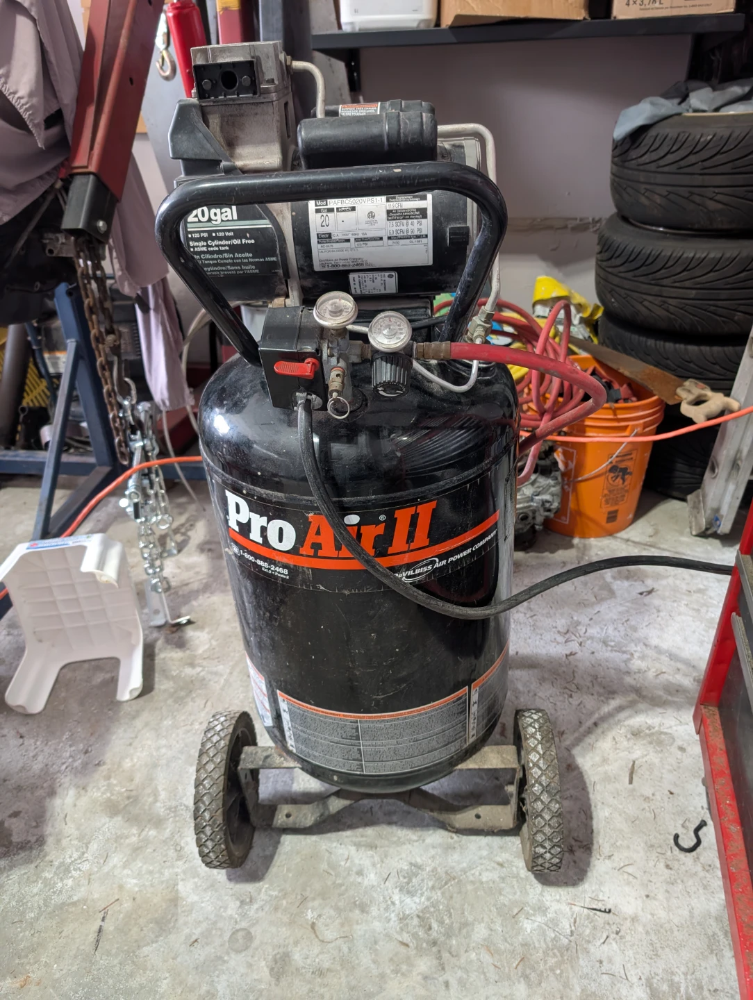 Devilbiss Pro-Air II 5hp 20 Gallon Air Compressor - photo 3