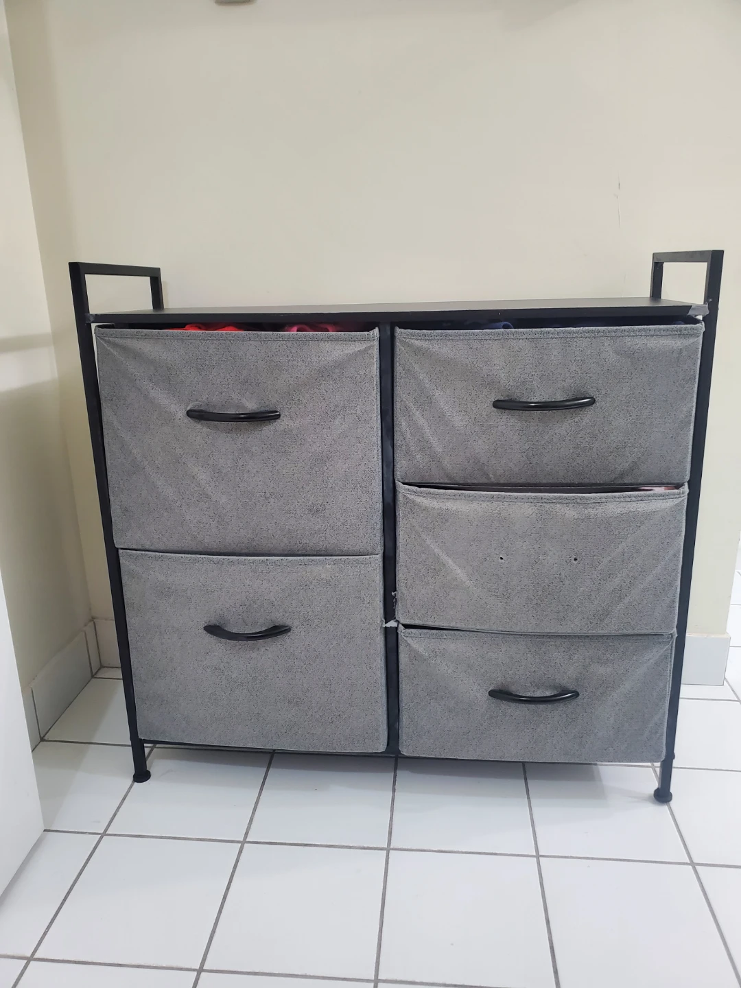 $40 for 2 Grey Fabric Drawer Storage Unit fs as it is! - photo 2