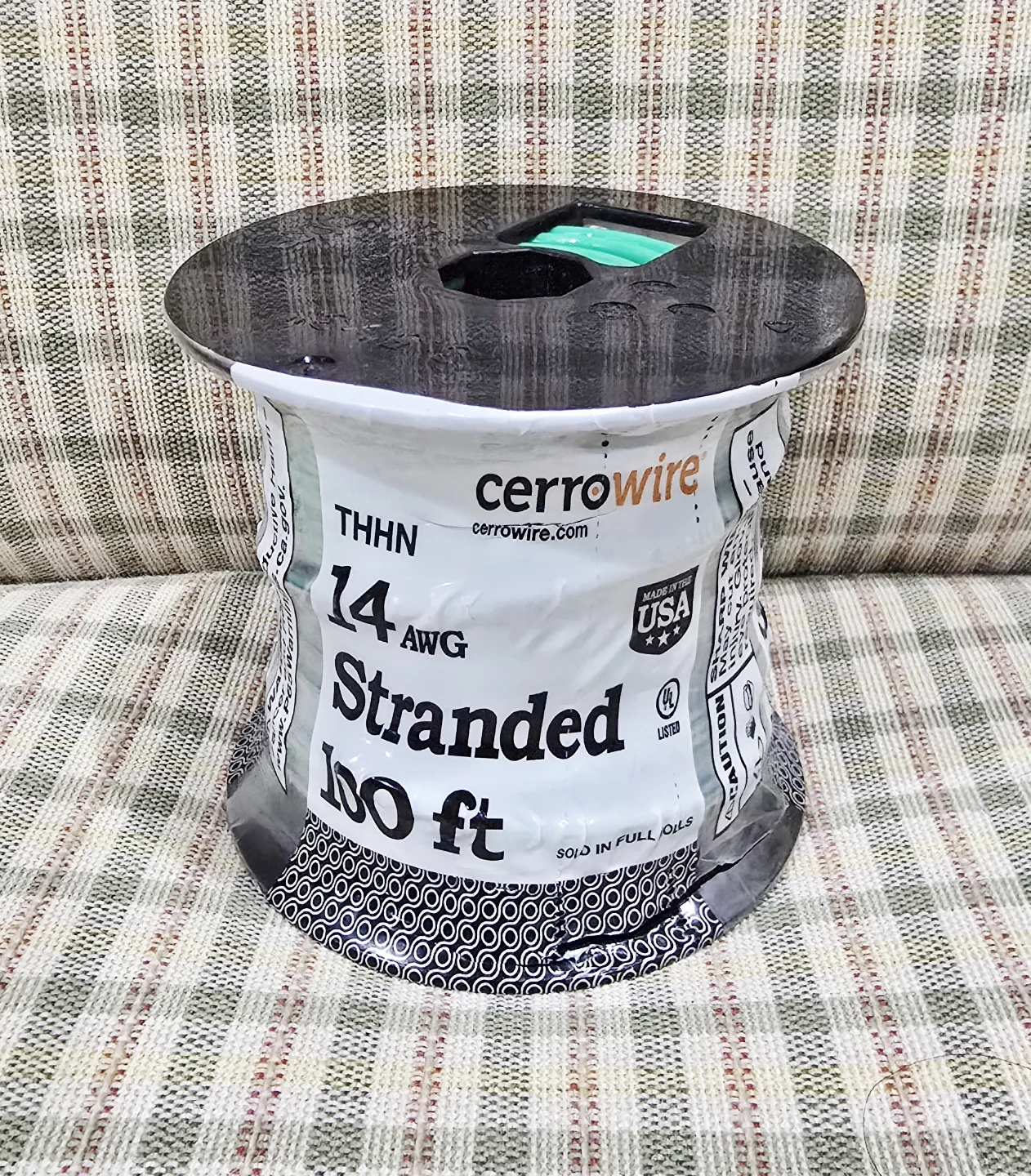 Cerrowire 14 AWG Stranded THHN Wire [100 ft Green] - NEW! - photo 2