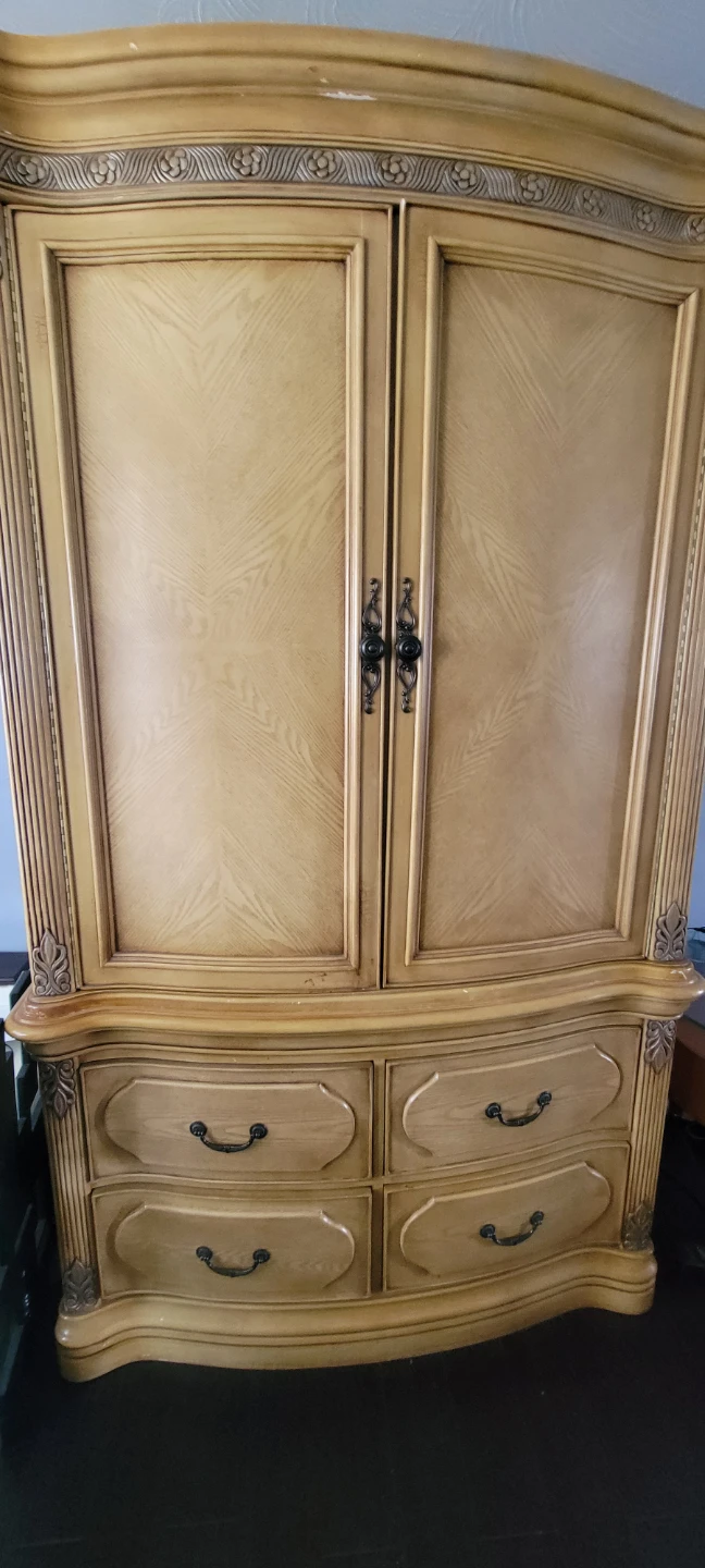 Solid Wood Armoire Dresser