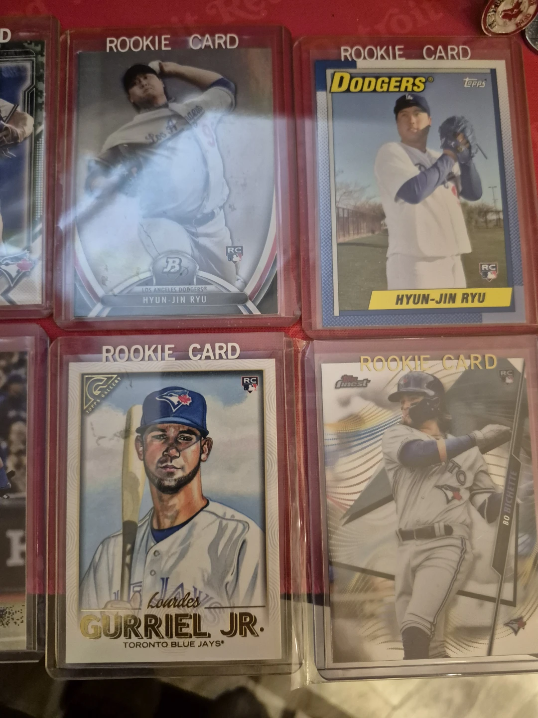 Lot of 4 Rookie Baseball Cards