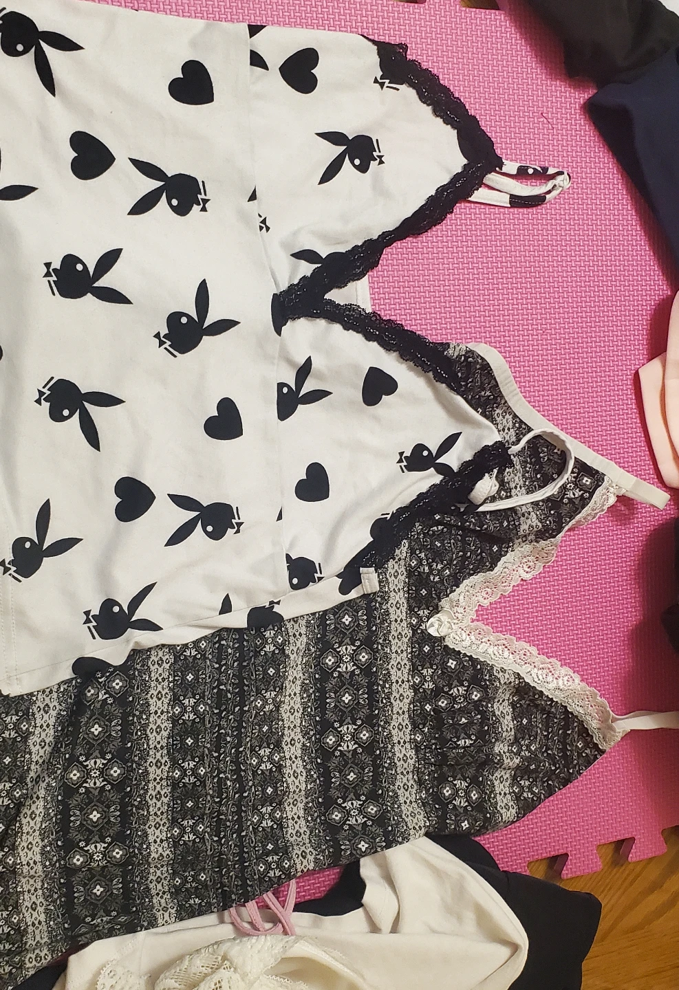 Playboy Bunny & Hearts Pajama Top