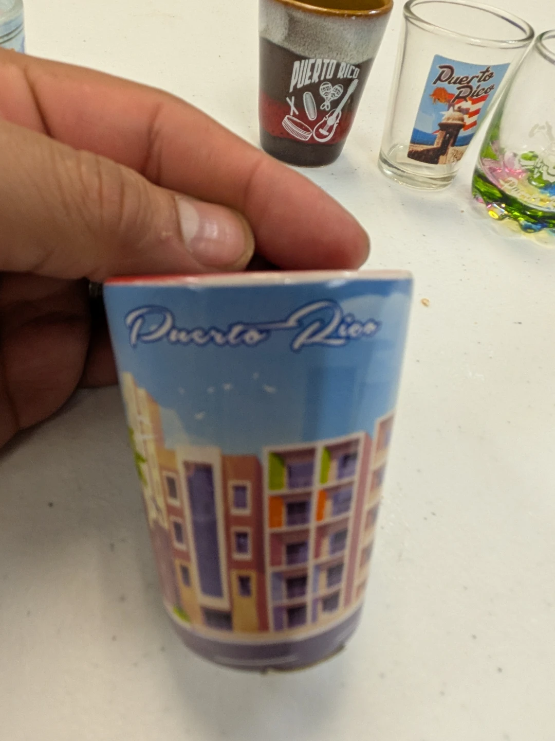 Lot of 8 Souvenir Shot Glasses - Puerto Rico & Atlantic City 🌱 - photo 5