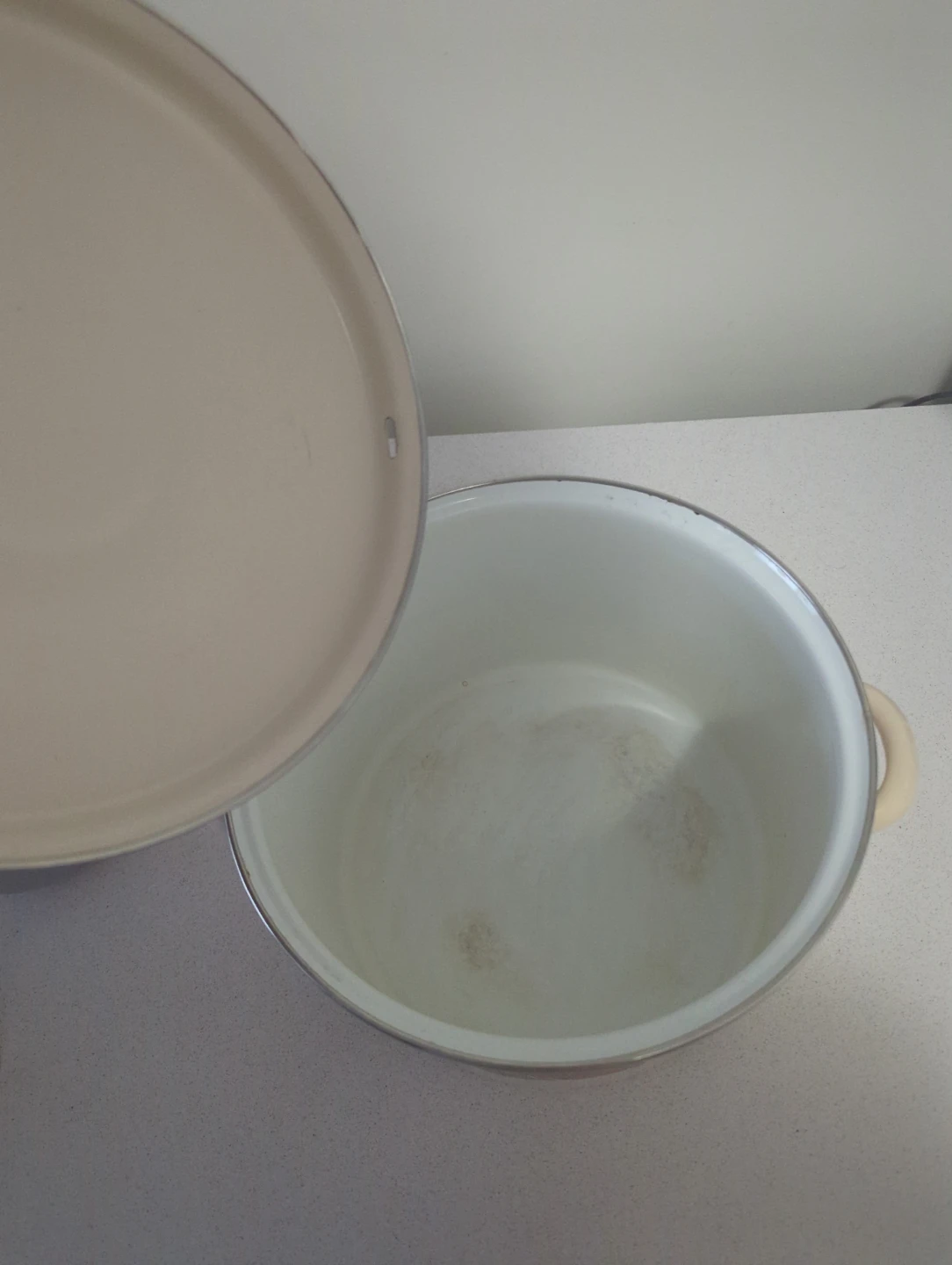 Enamel stock pot with floral design - photo 2