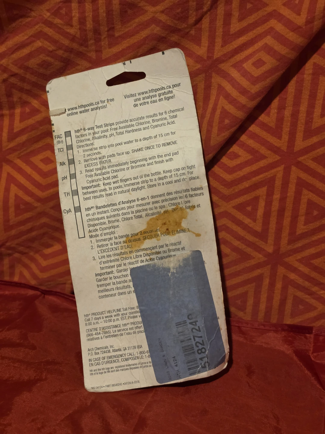 HTH 6-Way Test Strips for Pool Water Analysis - photo 5