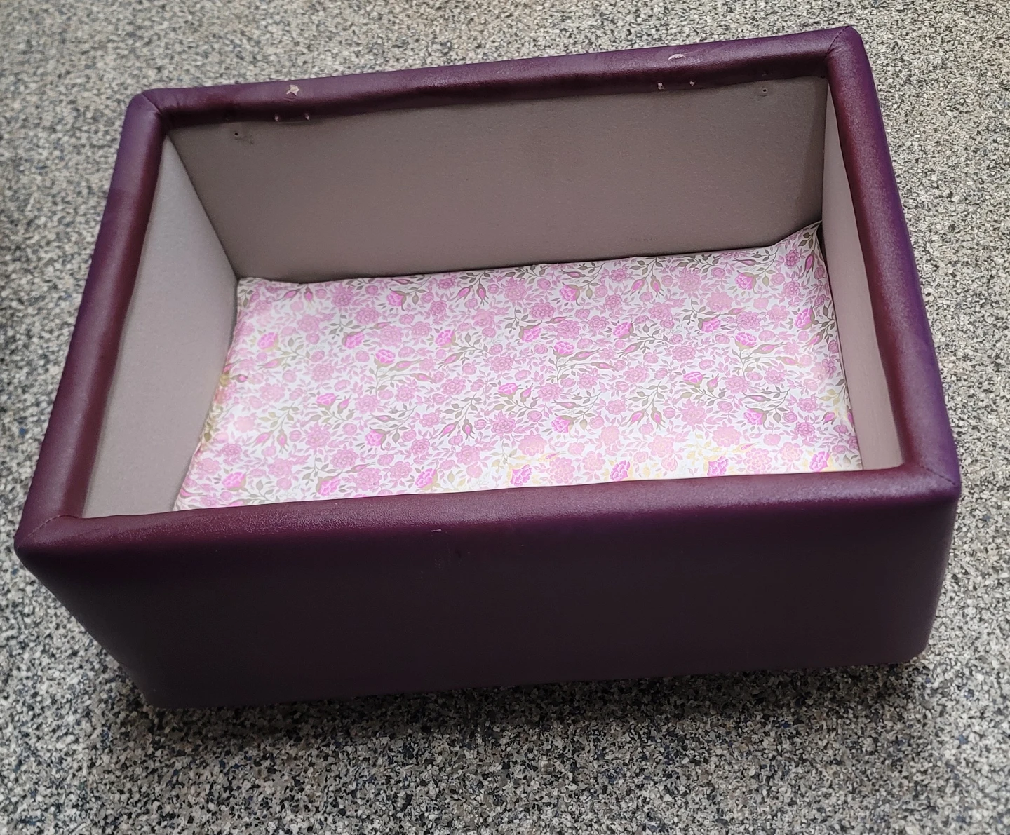 Purple Storage Ottoman - photo 3