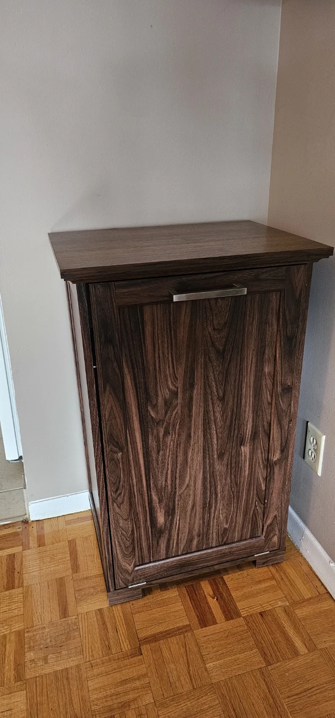 Trash Cabinet, Wooden Hidden Trash