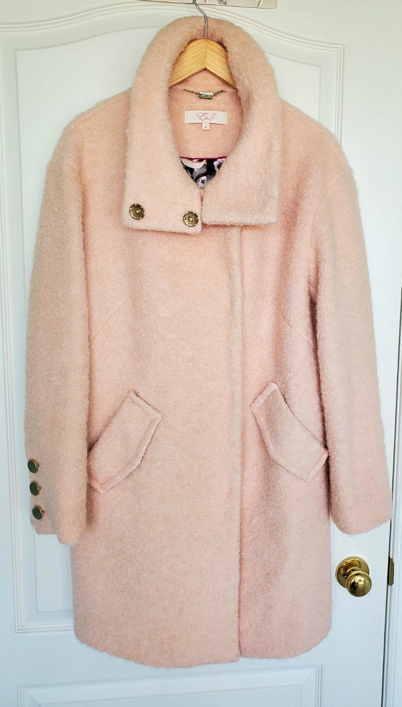 Spring Eliza J Pink Teddy Coat - Size M - photo 3