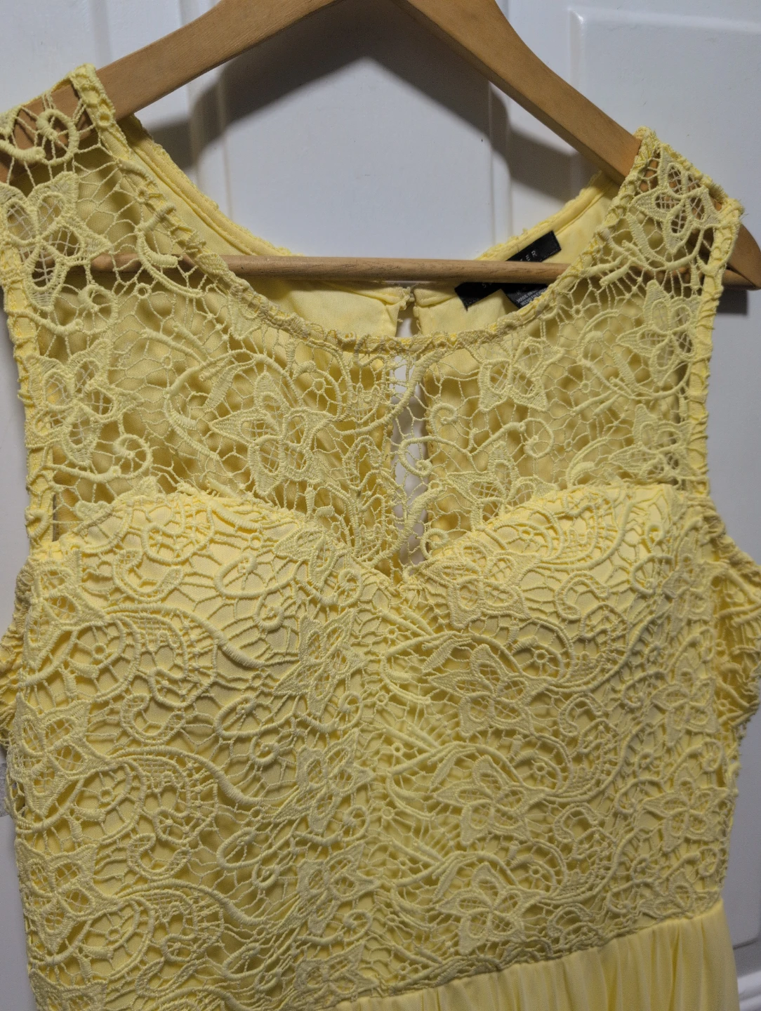 Yellow Lace Top Tulle Skirt Dress - photo 3