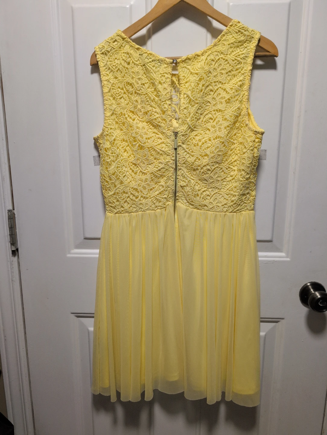 Yellow Lace Top Tulle Skirt Dress - photo 4