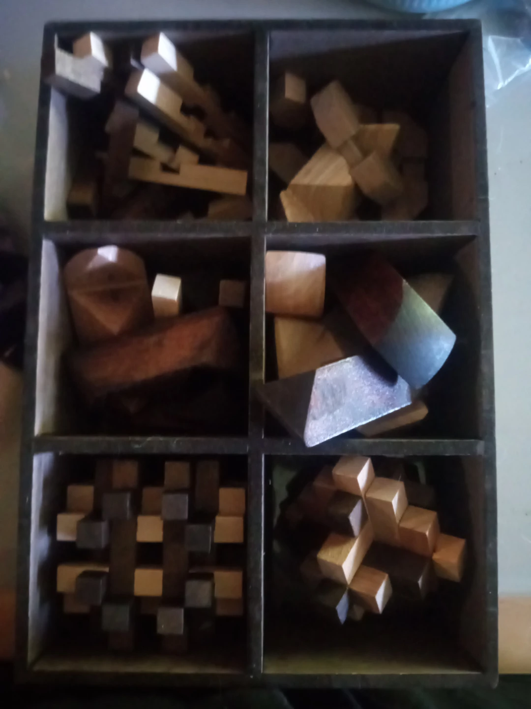 Wooden Burr Puzzles Set