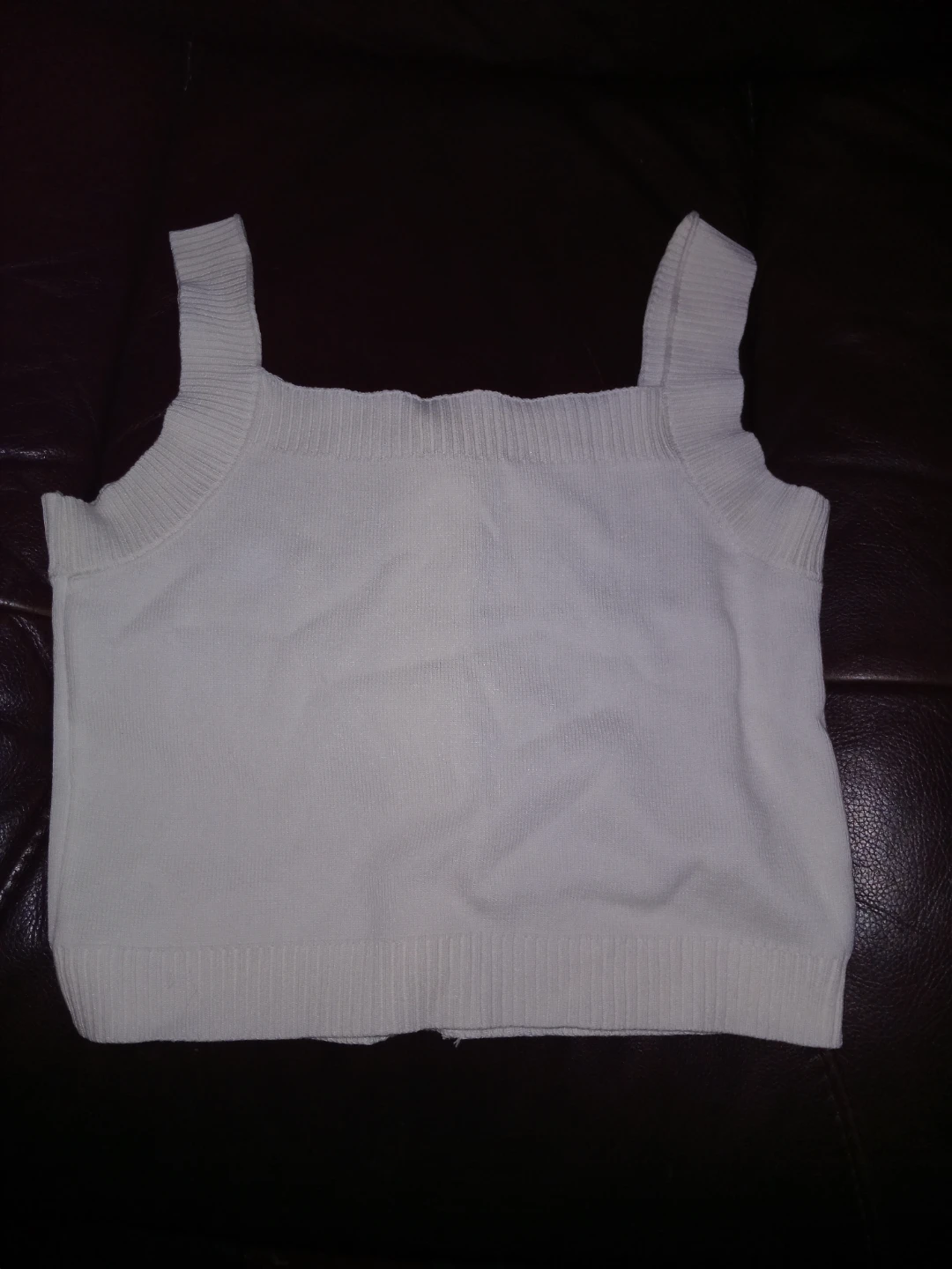 Cream Knit Tank Top - photo 2