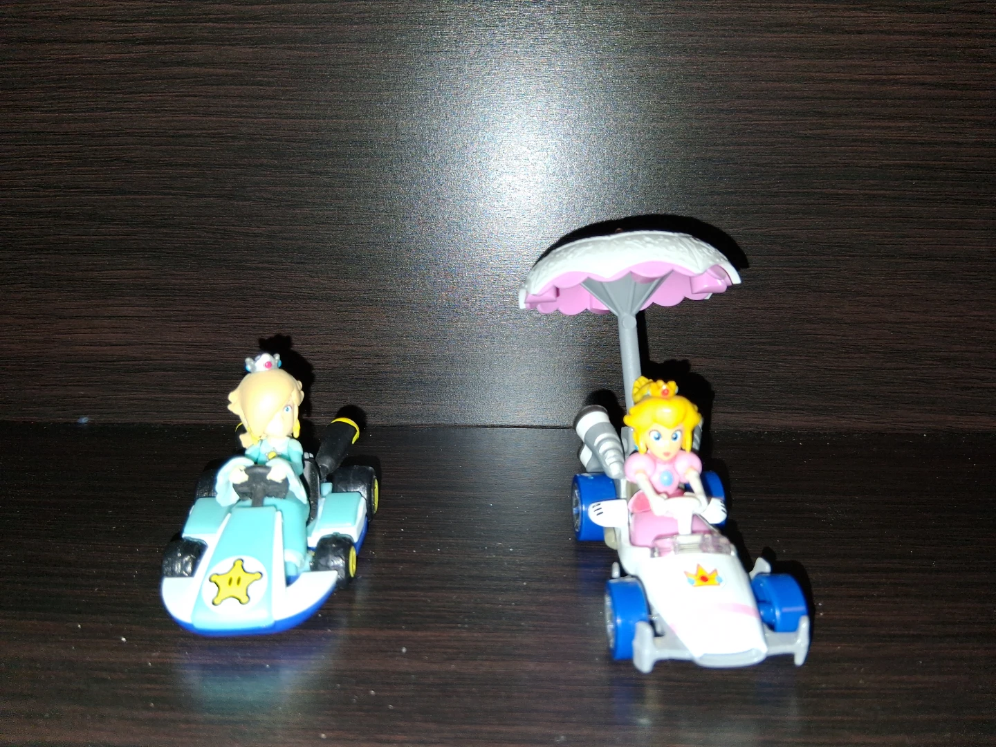 Mario Kart cars Peach and Rosalina