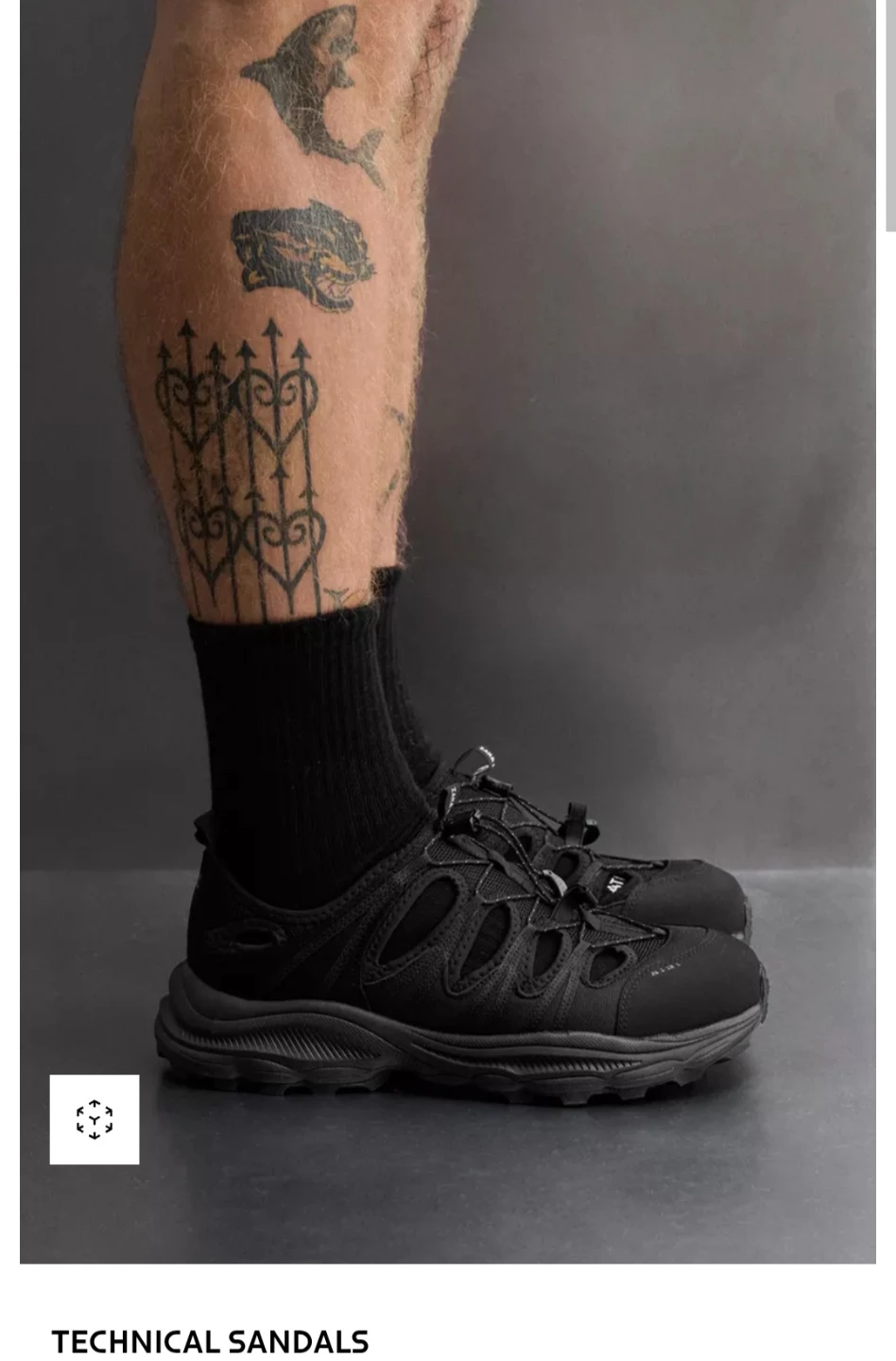 Zara  Man Athletic Black Sport Sandals - photo 2