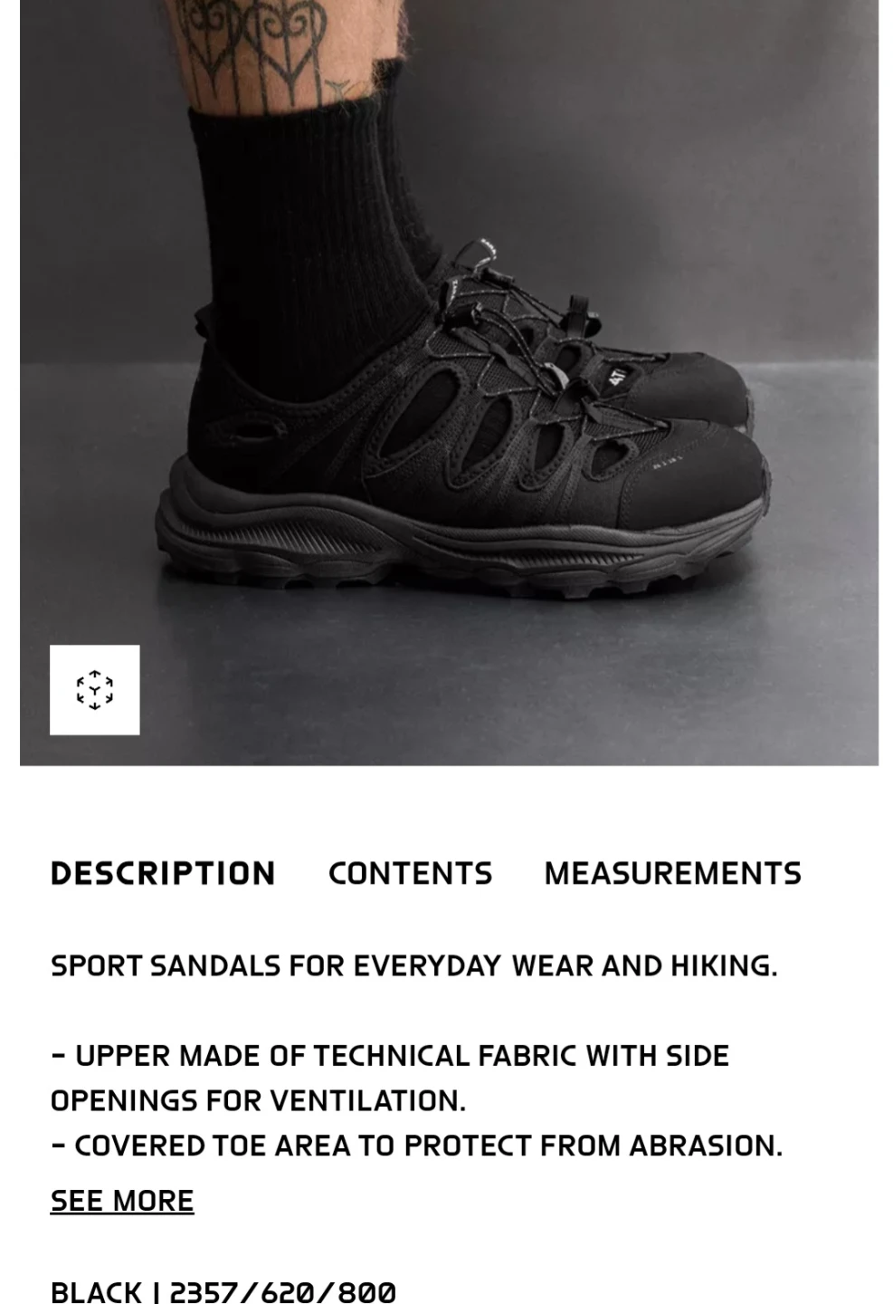 Zara  Man Athletic Black Sport Sandals - photo 3