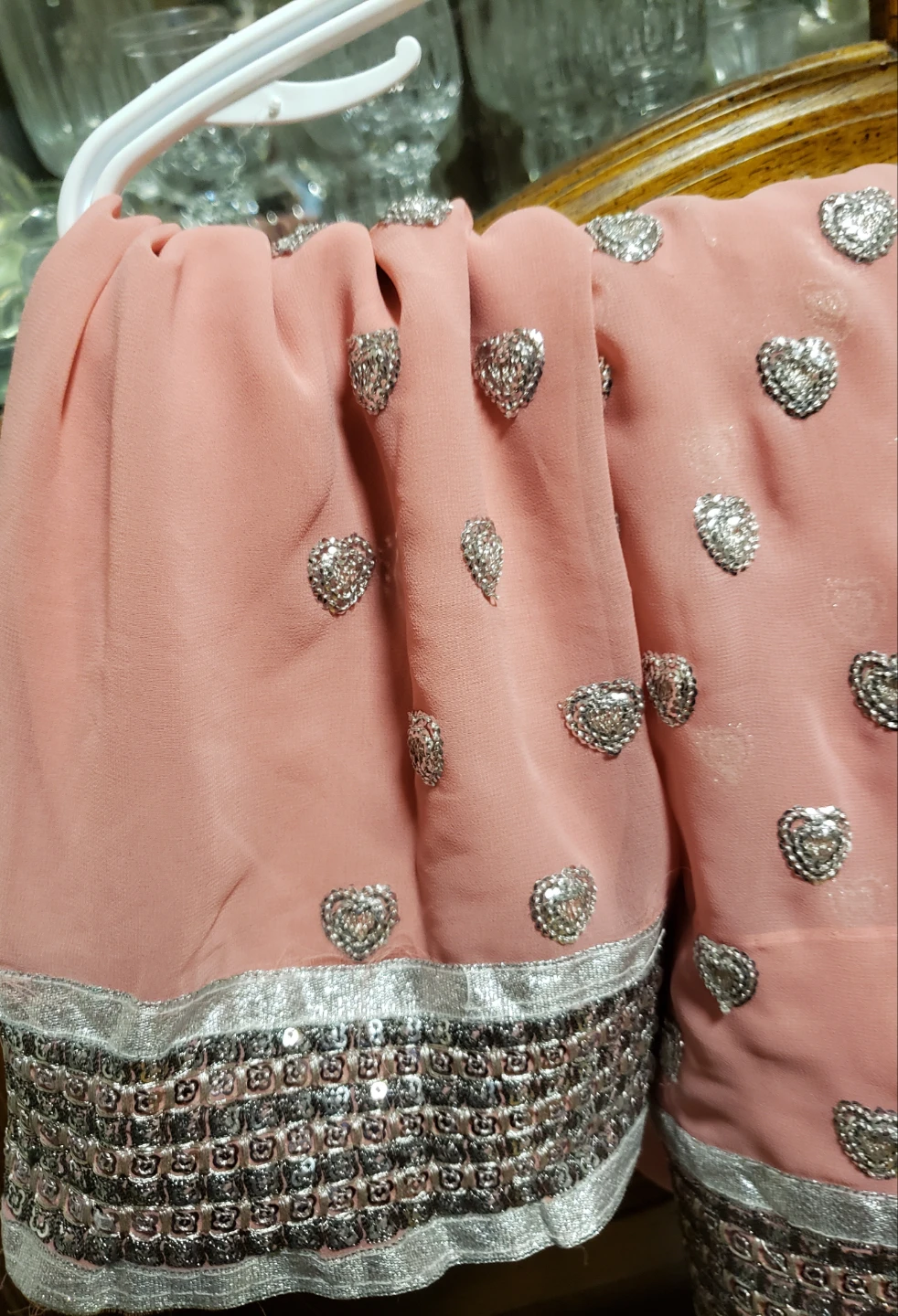 Pink Embellished Saree - photo 3