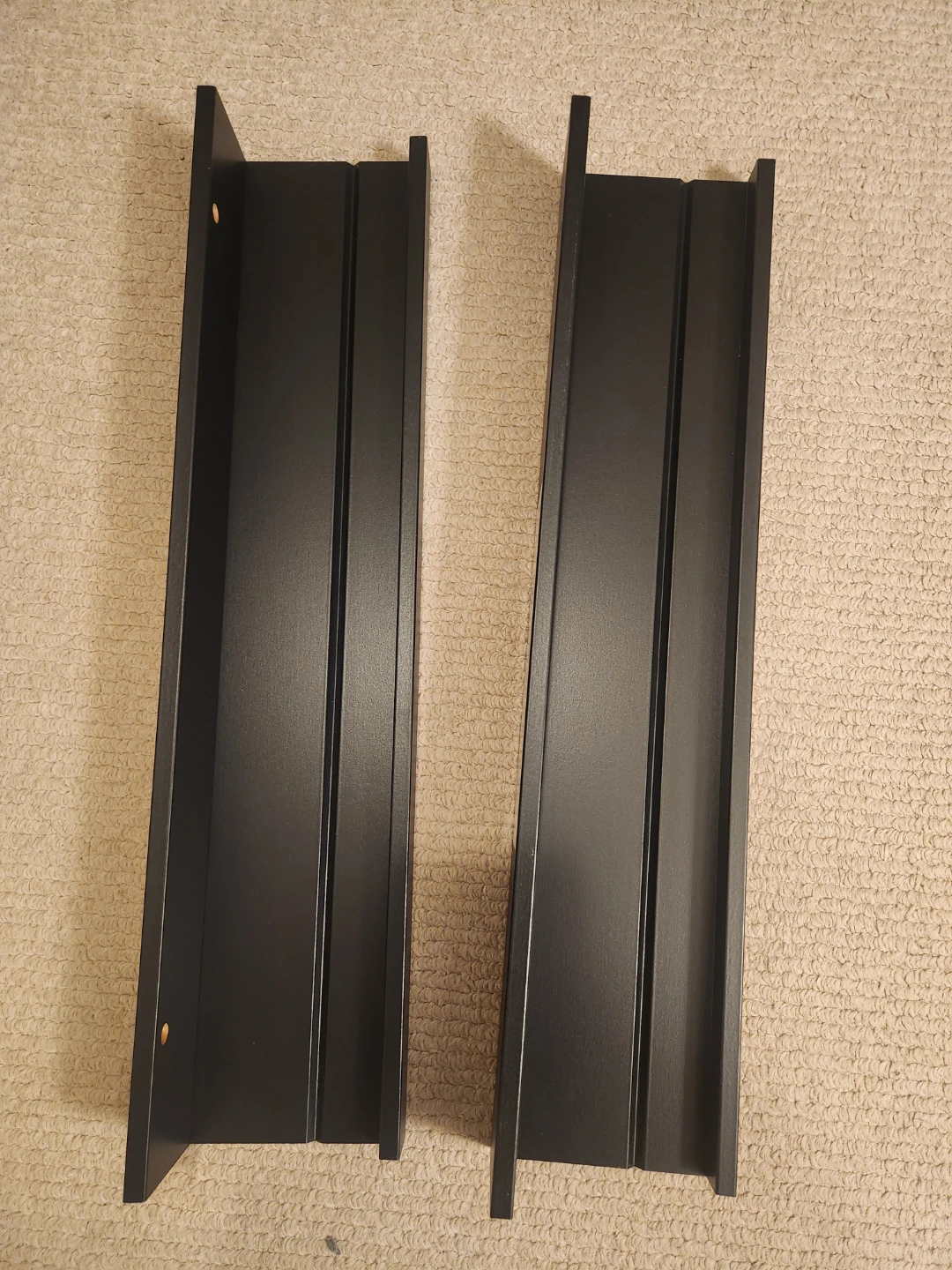 IKEA MOSSLANDA Picture Ledge Black 55cm x 2