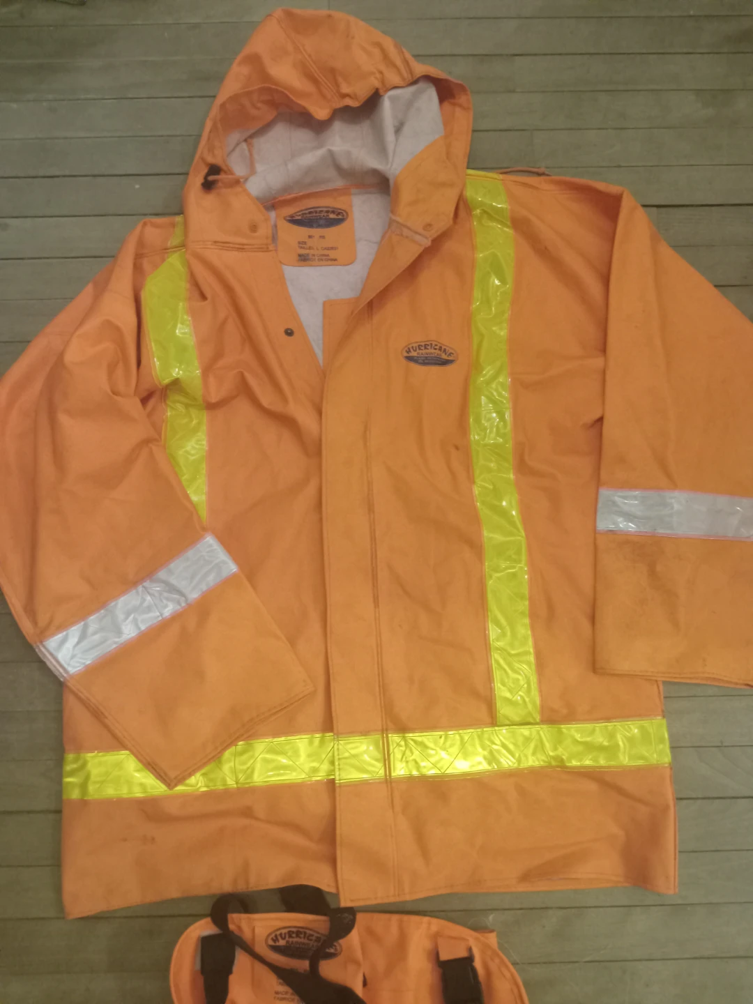 Hurricane Rainwear Orange Jacket and Pants Set - Size L - photo 2