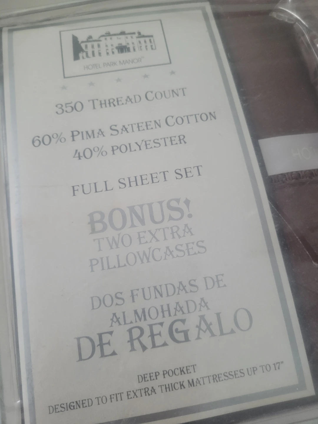 Hotel Park Manor Full Sheet Set - photo 2