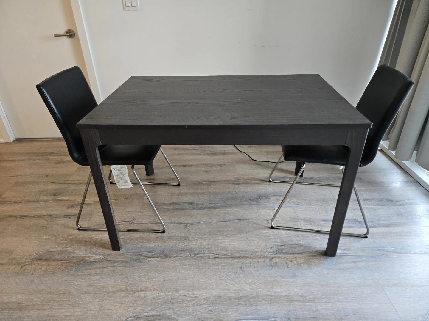 Extendable Dining Table and 2 Chairs