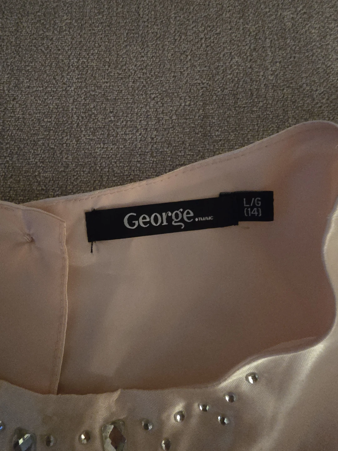 George Girls Dress L/G (14) Pink Sparkly Waist - photo 2