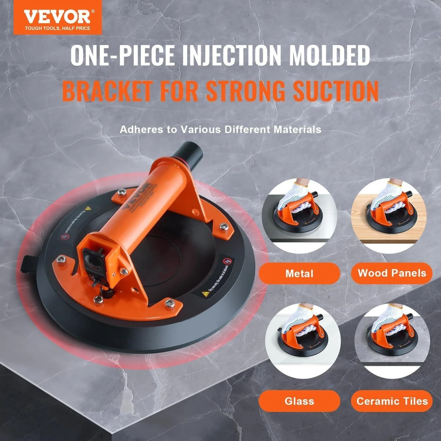 VEVOR Suction Cup Lifter – Heavy Duty Glass/Tile Handle (New)