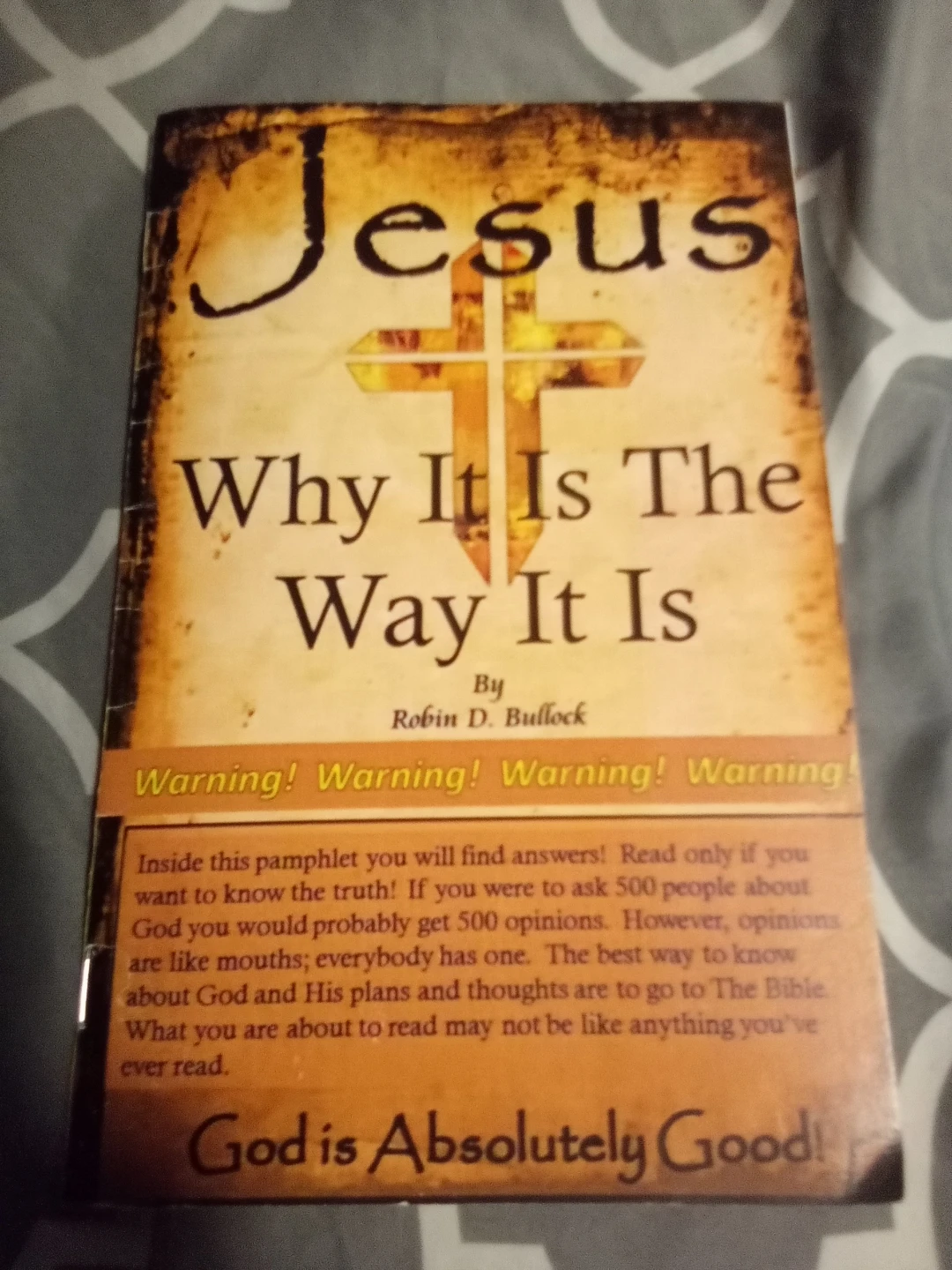 🌱Jesus: Why It Is The Way It Is Pamphlet by Robin D. Bullock🌱