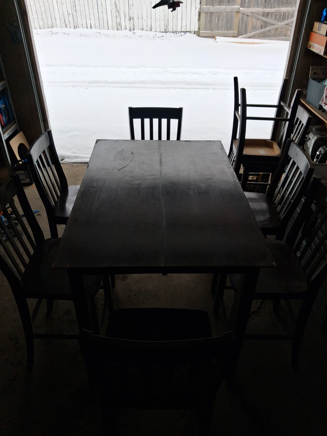 Wooden Dining Table and Chairs Set