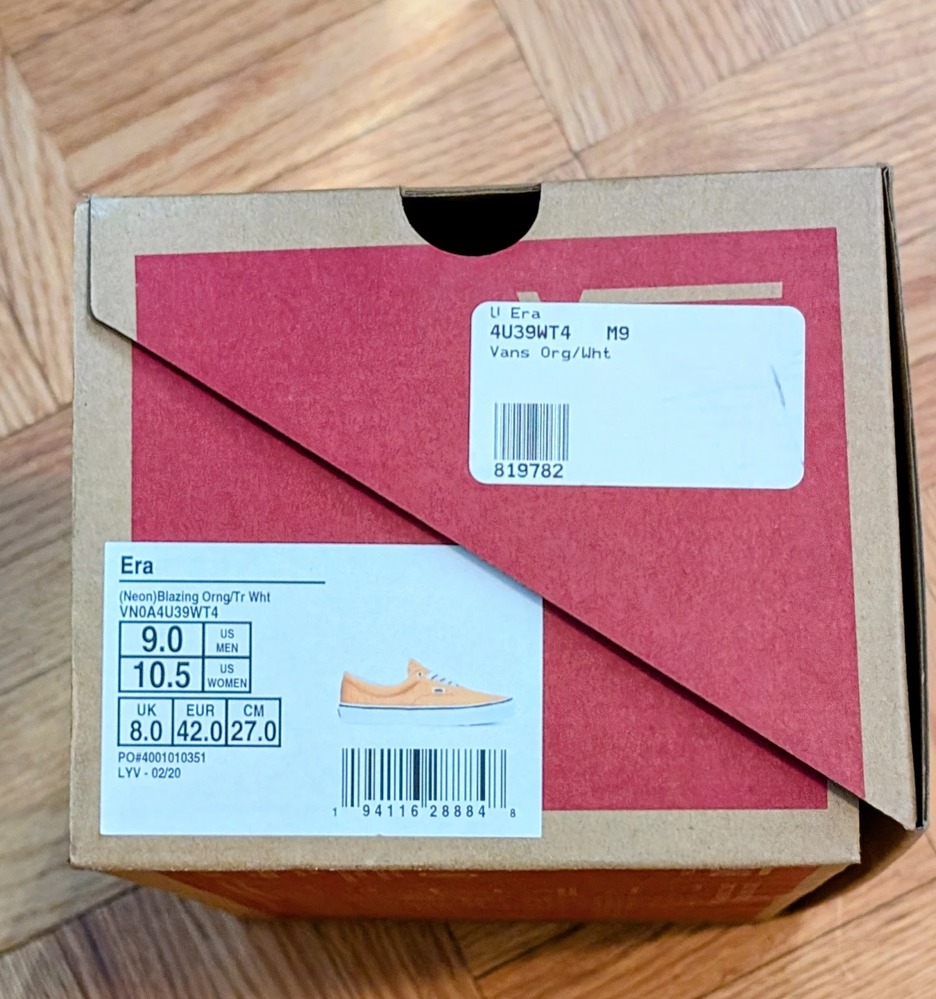 Vans Orange Canvas Shoes - photo 5