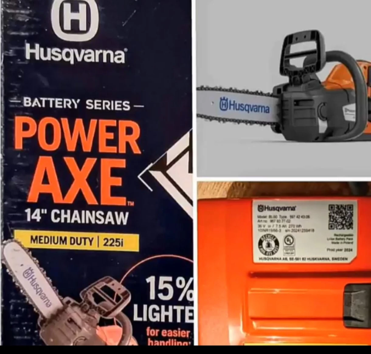 Husqvarna Power Axe 14" Chainsaw