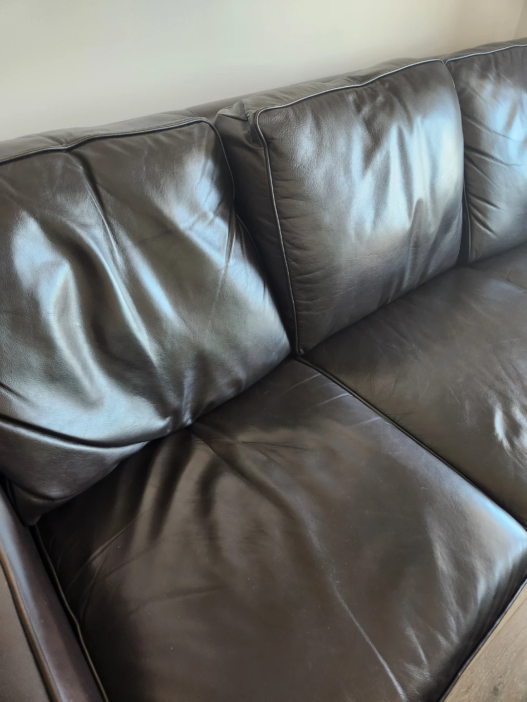Lazyboy Leather Couch - photo 2