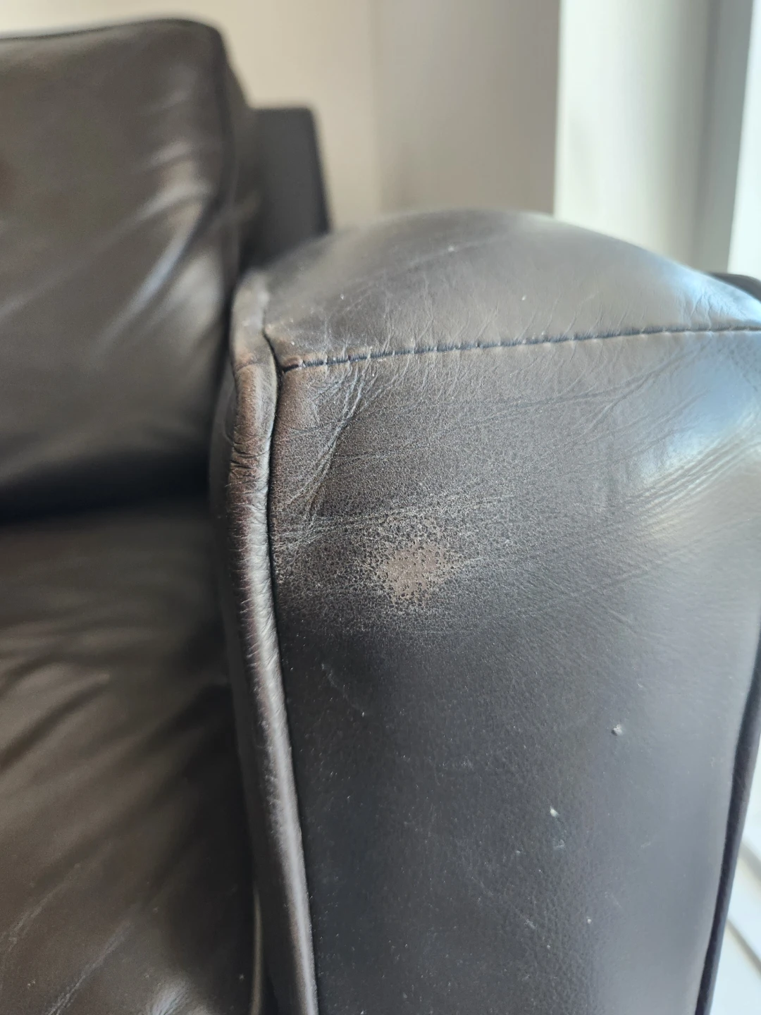 Lazyboy Leather Couch - photo 4