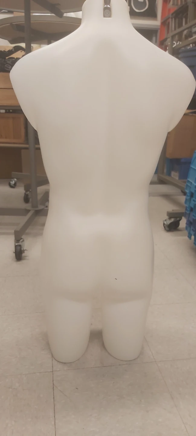 White Plastic Torso Mannequin Display Form - photo 2