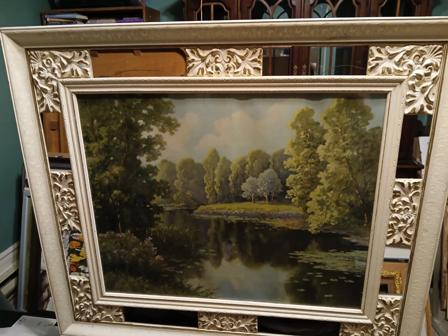 Title: "Cool Waters" river landscape.