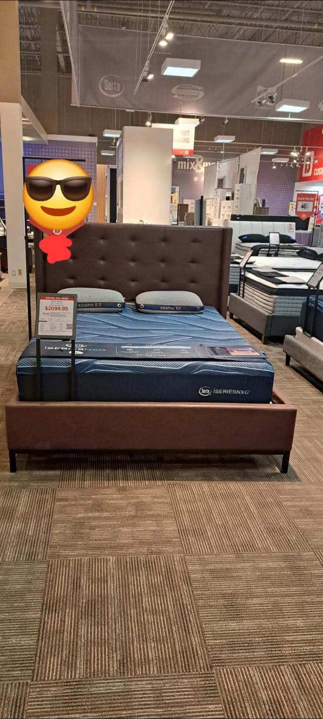 Brand new Queen size bed frame with built-in box