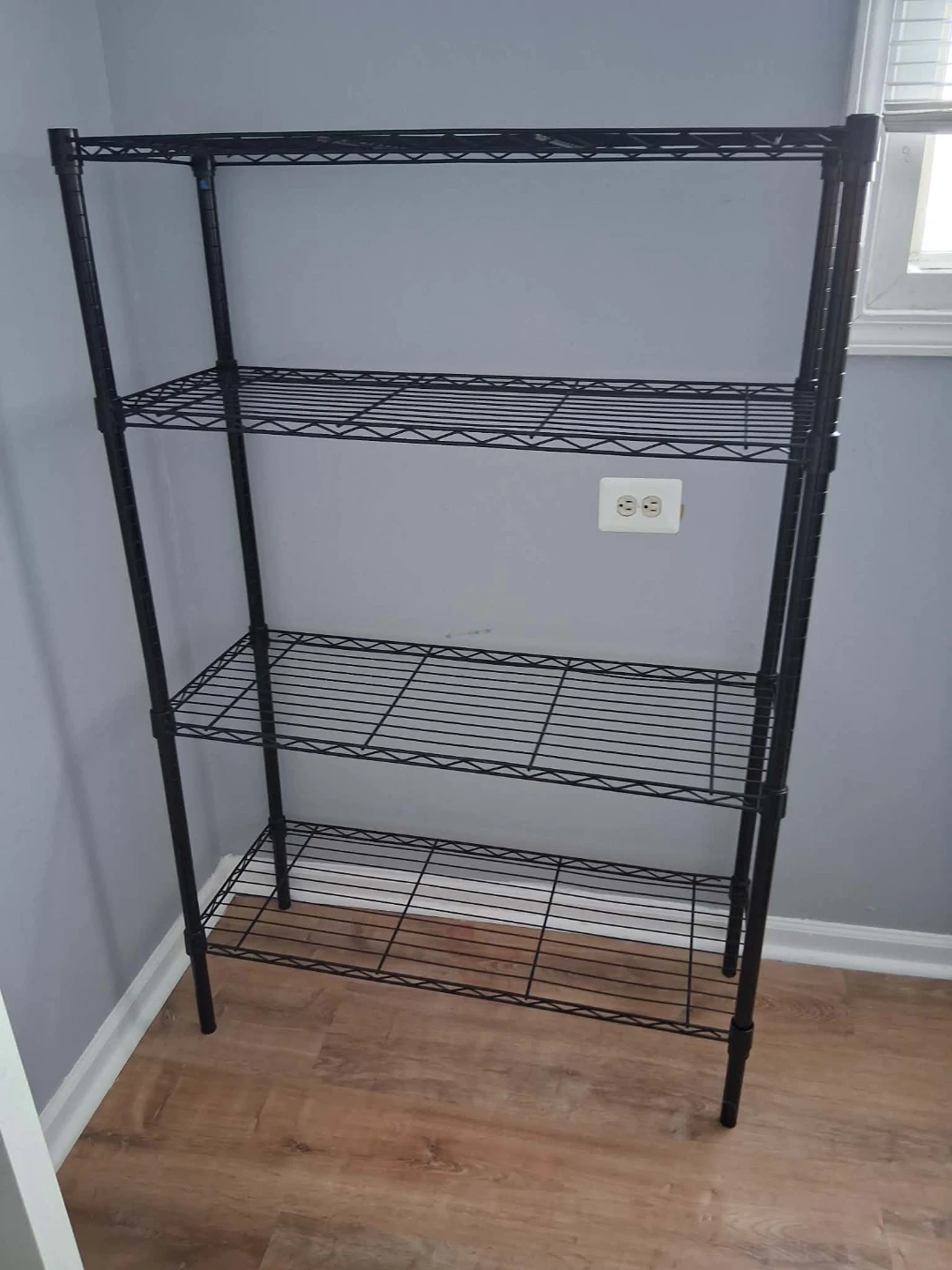 Black Wire Shelving Unit