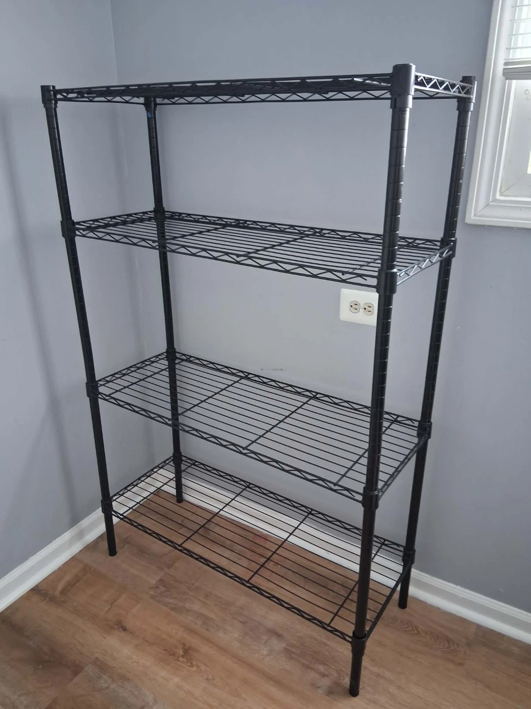 Black Wire Shelving Unit - photo 2