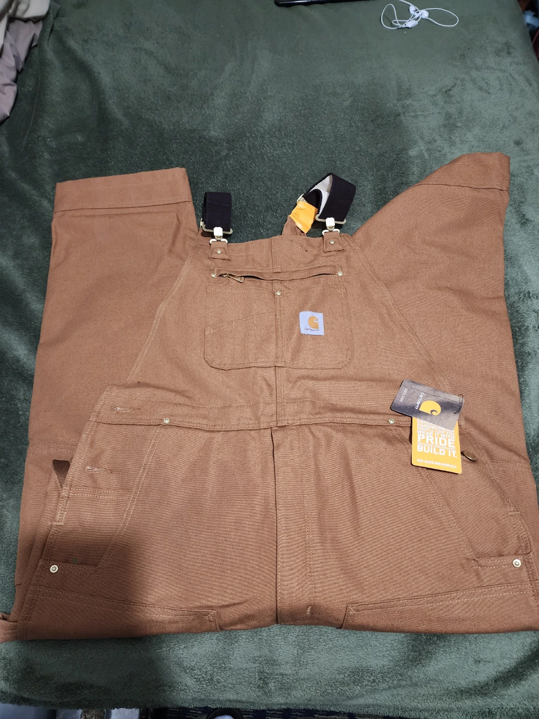 Carhartt R01 Duck Bib Overalls 36x30