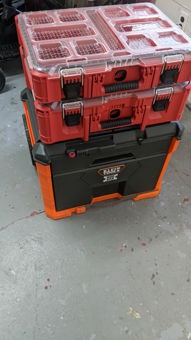 Klein Tools Mod box with Milwaukee packout plate