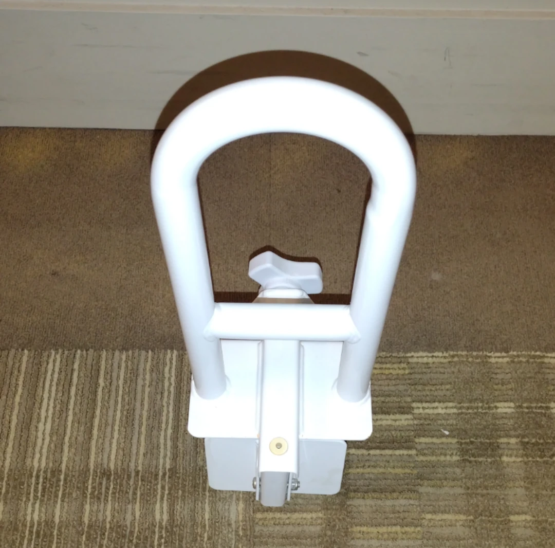 White Bathroom Safety Grab Bar