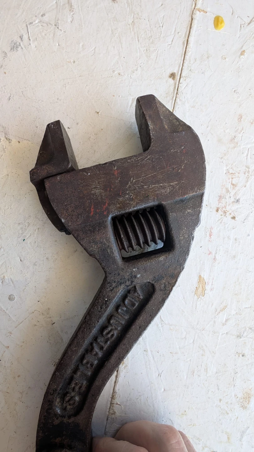 Gray Tools Curved Adjustable Wrench - 14 Inch - photo 4