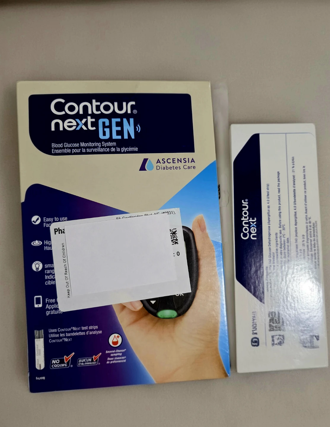 Contour Next Gen Blood Glucose Monitoring System Test Strips